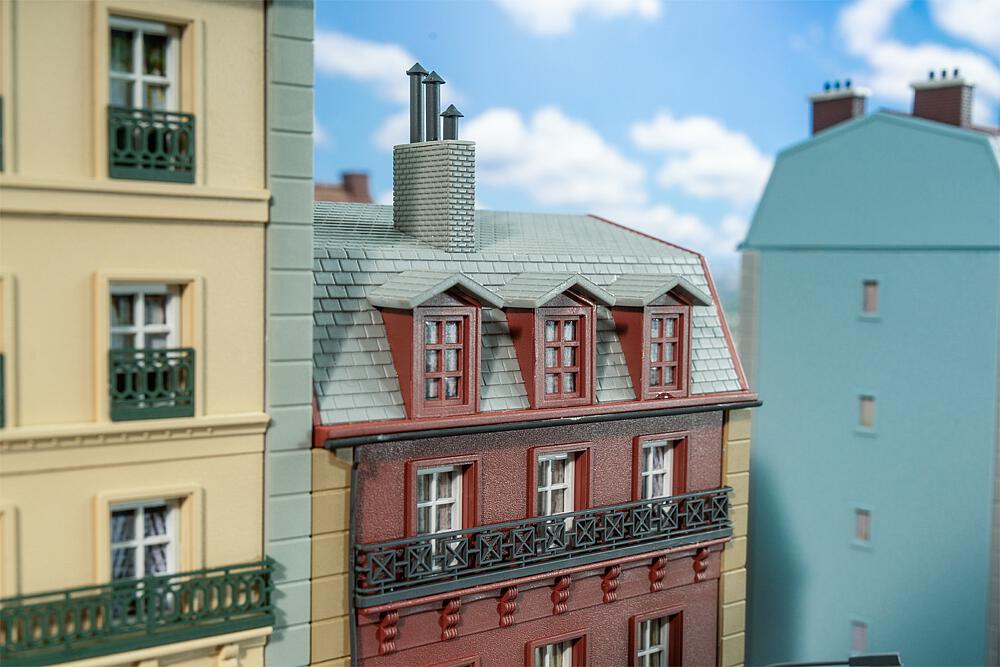 Casa a schiera, 4 piani Scala H0 DS Modellismo Casa a schiera, 4 piani scala H0 Faller