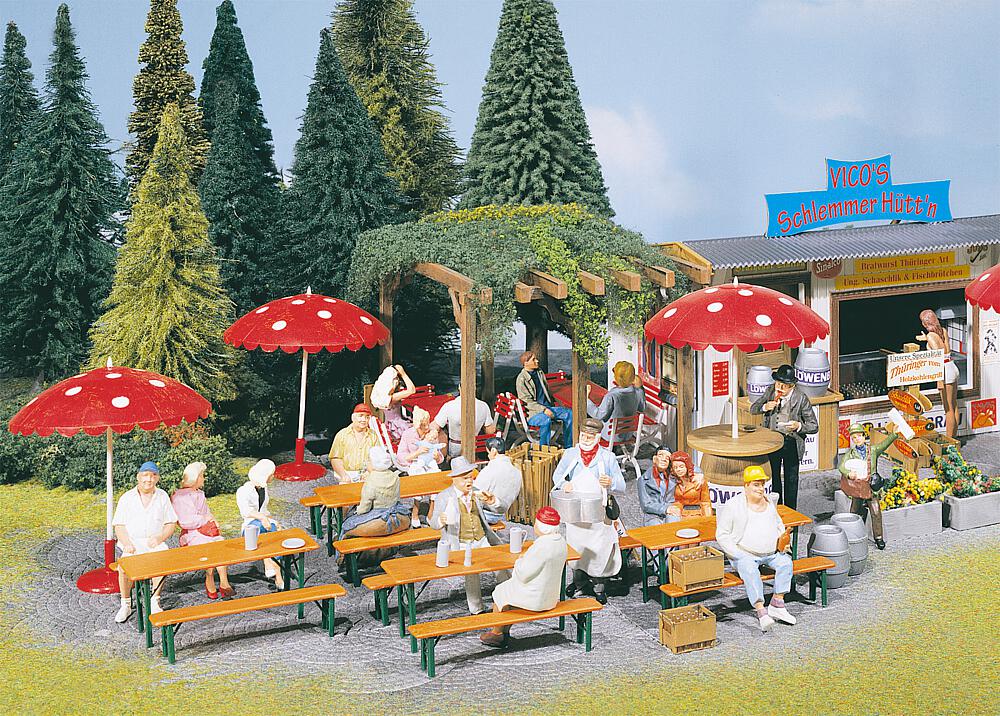 Set per birreria all'aperto Scala G DS Modellismo Set per birreria all'aperto scala G Faller