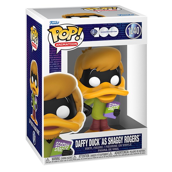 FUNKO POP Warner 100th Duffy Duck As Shaggy Rogers 1240 DS Modellismo FUNKO POP Warner 100th Duffy Duck As Shaggy Rogers 1240