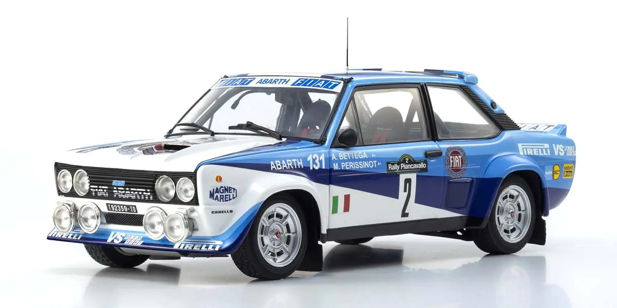 Fiat 131 Abarth 1981 Piancavallo #2 DS Modellismo Fiat 131 Abarth 1981 Piancavallo scala 1:18