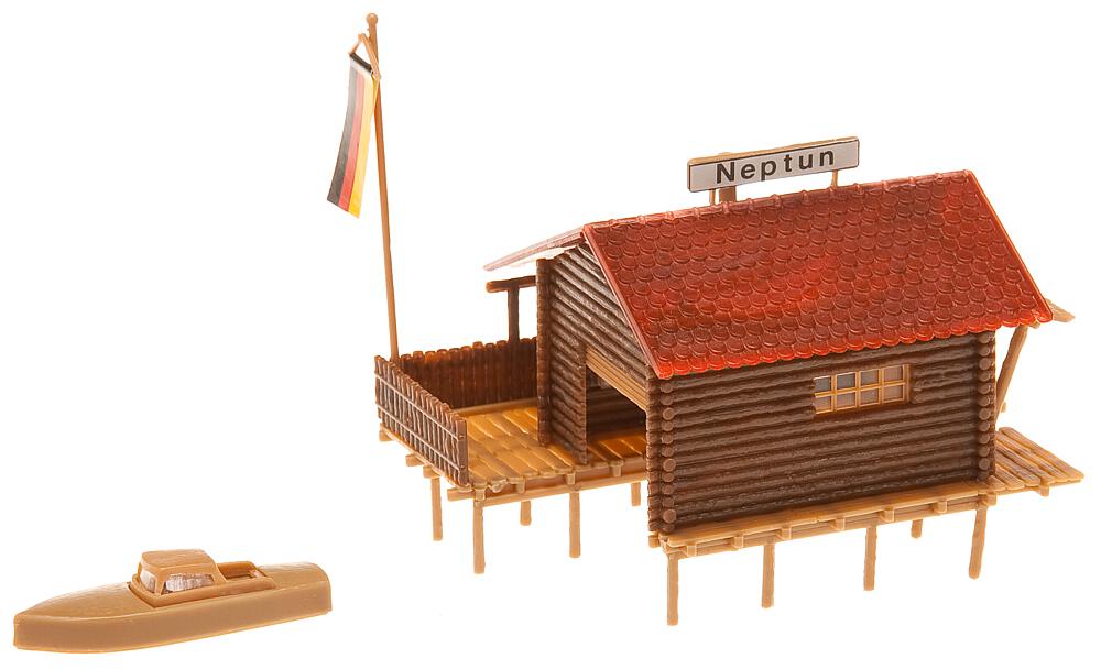 Rimessa delle barche Scala H0 DS Modellismo Rimessa delle barche scala H0 Faller