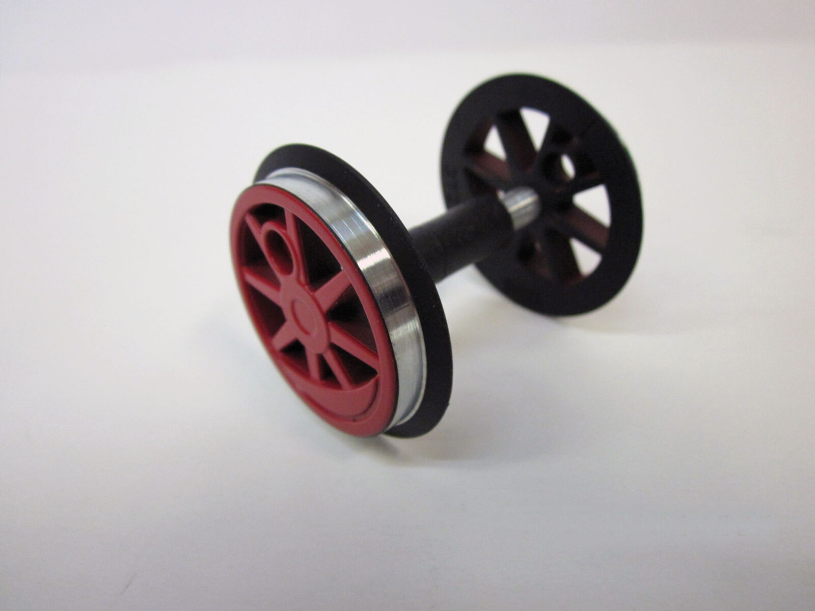 Coppia ruote senza ingranaggio per BR 80 rosso Scala G DS Modellismo Coppia ruote senza ingranaggio scala G
