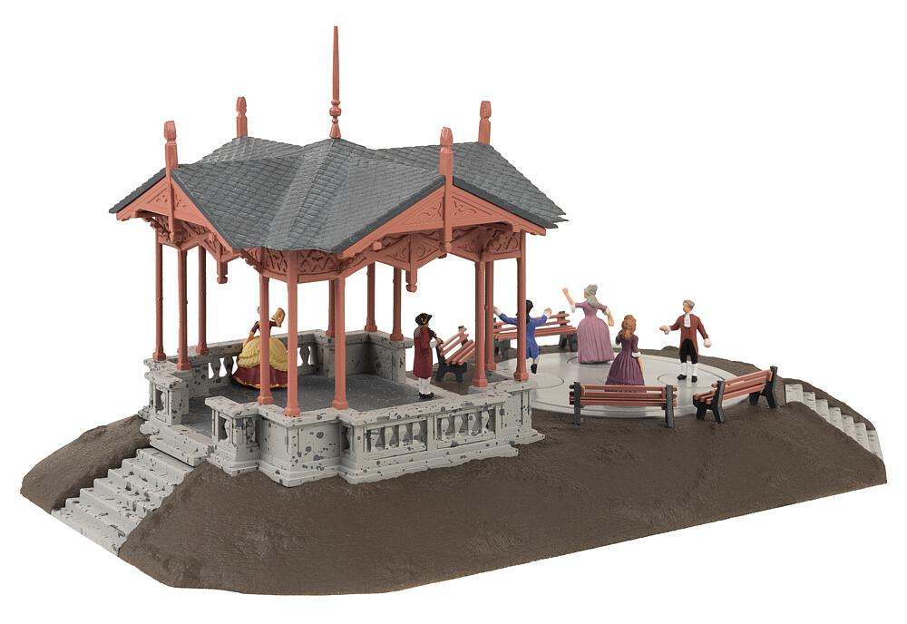 Gazebo musicale con figure danzanti Scala H0 DS Modellismo Gazebo musicale figure danzanti scala H0