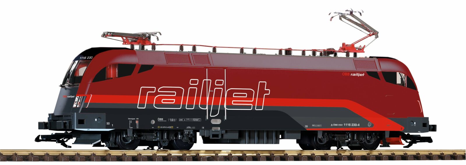 Locomotiva Elettrica con Sound BR 1116 Railjet ÖBB Epoca VI Scala G DS Modellismo Locomotiva Elettrica Sound BR 1116 scala G