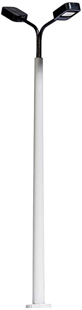 Lampada a palo in cemento con 2 lampade Scala H0 DS Modellismo Lampada a palo in cemento 2 lampade scala H0