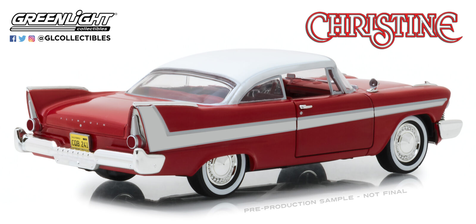 Christine (1983) - 1958 Plymouth Fury DS Modellismo Christine 1958 Plymouth Fury scala 1:24