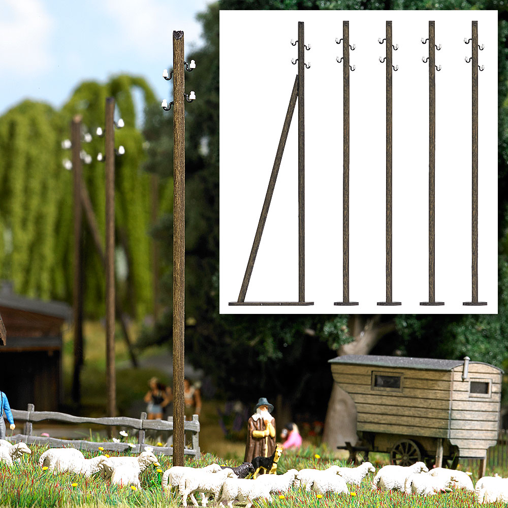 Tralicci per linee aeree Scala H0 DS Modellismo Tralicci per linee aeree scala H0 Busch