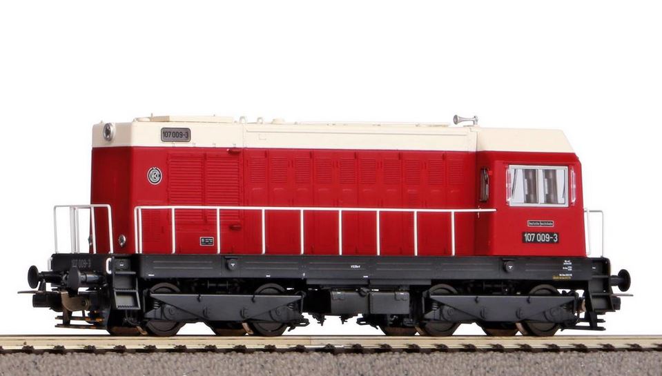 Locomotiva Diesel Gruppo 107 DR Epoca IV, incl. decoder compatibile mfx Scala H0 DS Modellismo Locomotiva Diesel Gruppo 107 DR scala H0