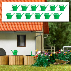 Mini-set: 12 annaffiatoi scala H0 Busch