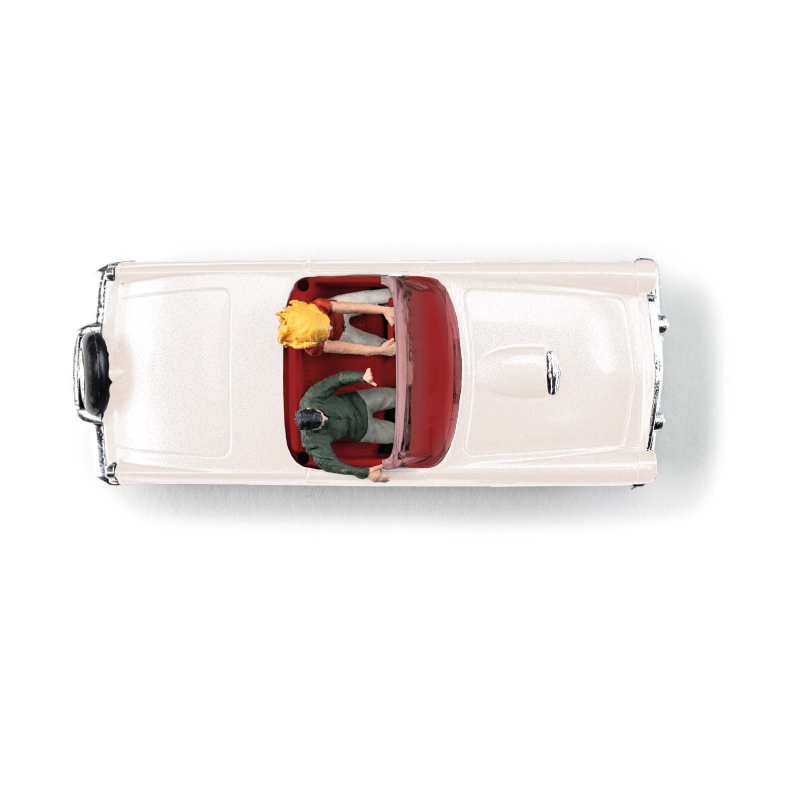 Ford Thunderbird, decappottabile aperta con conducente e passeggero donna Scala H0 DS Modellismo Ford Thunderbird, decappottabile scala H0