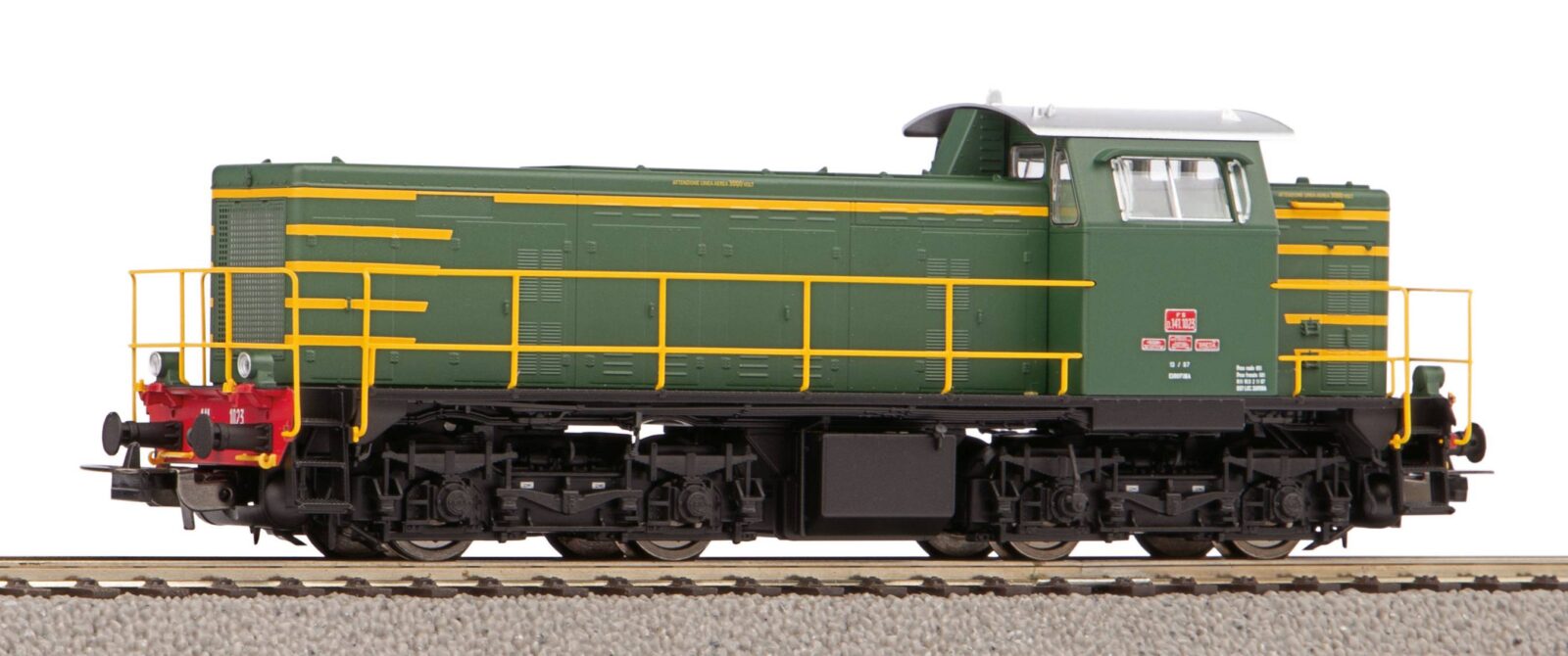 Locomotiva Diesel D.141.1023 FS IV con decoder Digitale Scala H0 DS Modellismo Locomotiva Diesel D.141.1023 FS IV scala H0