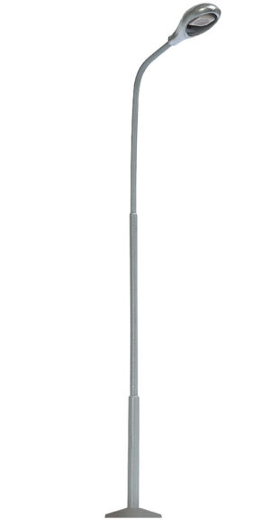 Lampada a palo in acciaio tubolare scala H0