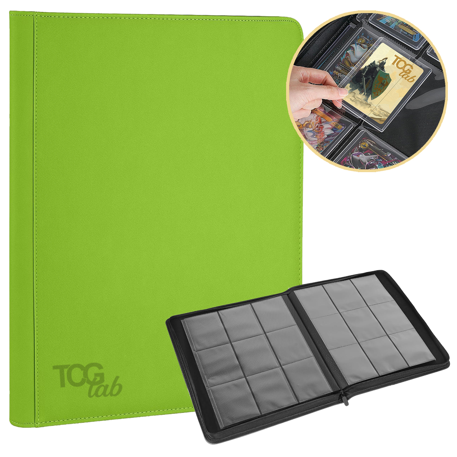 Tcglab - Album per Toploader 9 Tasche - Verde DS Modellismo Tcglab Album per Toploader 9 Tasche Verde