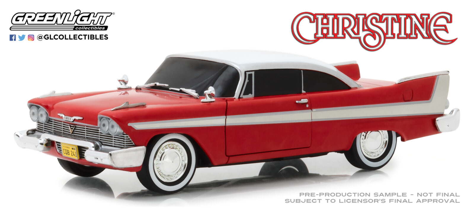Christine (1983) - 1958 Plymouth Fury - Versione con finestrini oscurati DS Modellismo Christine 1958 Plymouth Fury scala 1:24