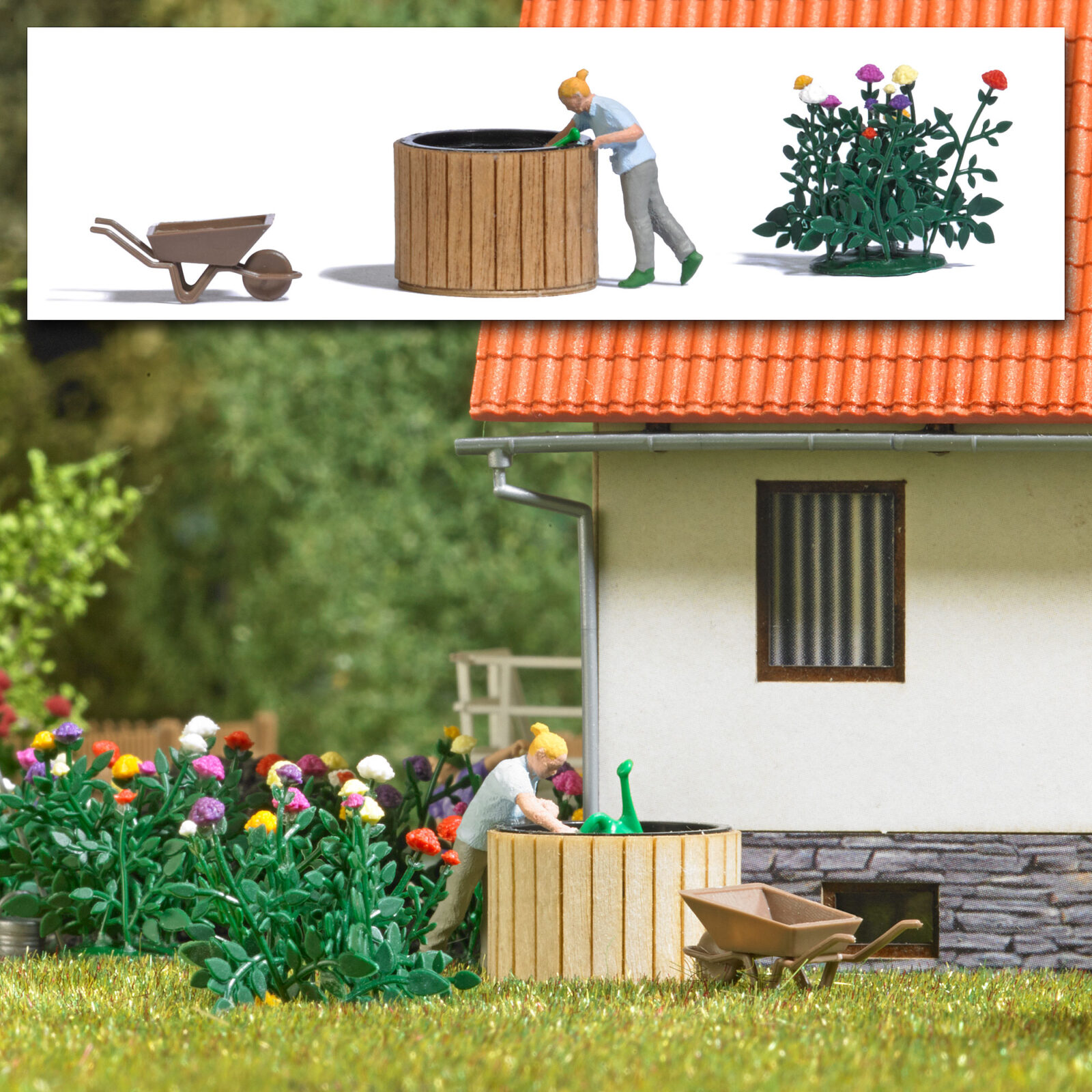 Set d'azione: Andare a prendere l'acqua Scala H0 DS Modellismo Set d'azione: Andare a prendere scala H0
