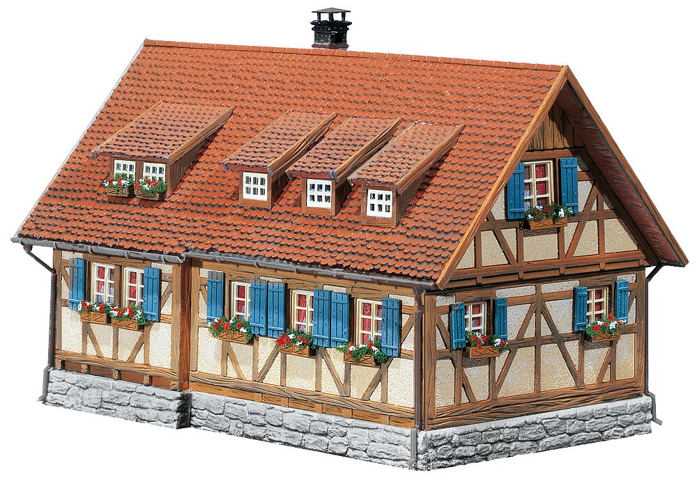 Casa rurale a graticcio Scala H0 DS Modellismo Casa rurale a graticcio scala H0 Faller