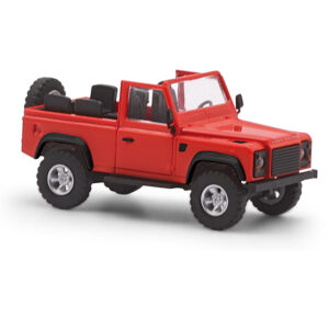 Land Rover 90 aperta, Rosso scala H0 Busch