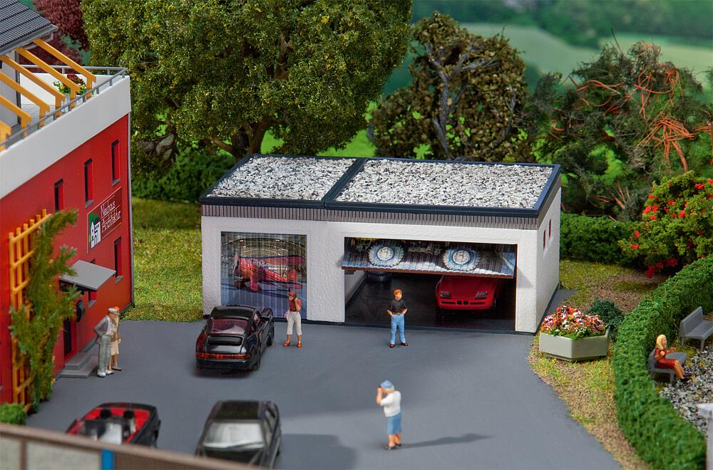 Garage doppio Scala H0 DS Modellismo Garage doppio scala H0 Faller