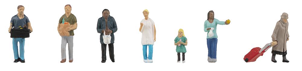Personaggi che fanno acquisti Scala H0 DS Modellismo Personaggi che fanno acquisti scala H0
