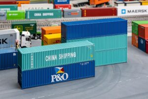 Container da 40' Set da 5 pezzi scala H0