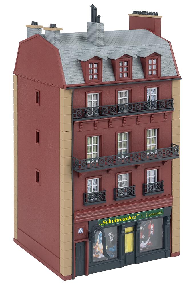 Casa a schiera, 4 piani Scala H0 DS Modellismo Casa a schiera, 4 piani scala H0 Faller