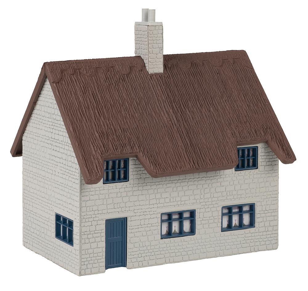 Casa residenziale con tetto di paglia Scala H0 DS Modellismo Casa residenziale tetto di paglia scala H0