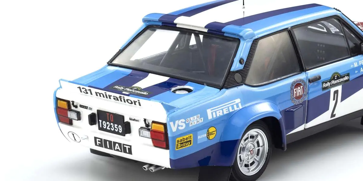 Fiat 131 Abarth 1981 Piancavallo #2 DS Modellismo Fiat 131 Abarth 1981 Piancavallo scala 1:18
