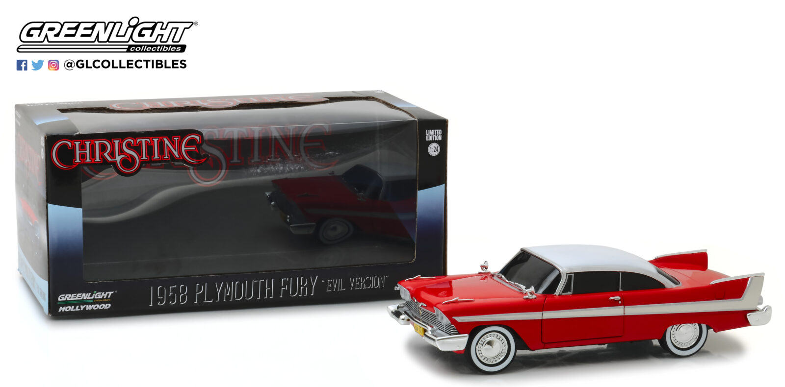 Christine (1983) - 1958 Plymouth Fury - Versione con finestrini oscurati DS Modellismo Christine 1958 Plymouth Fury scala 1:24