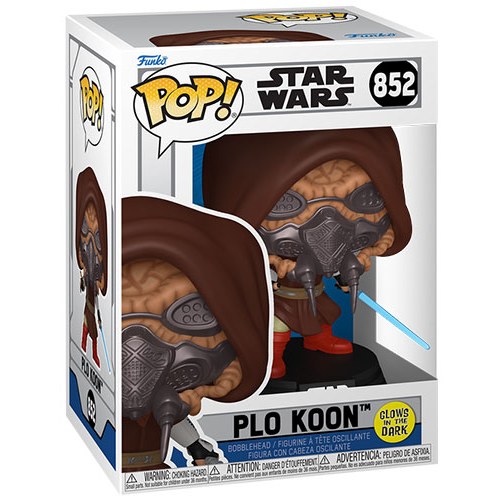 FUNKO POP Star Wars Animation Plo Koon GLOW 852 DS Modellismo FUNKO POP Star Wars Animation Plo Koon GLOW 852