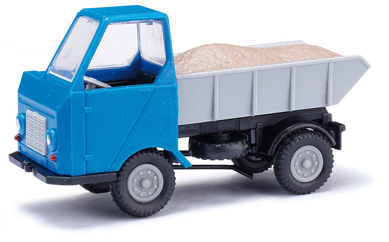 Multicar M22, carico di ghiaia blu Scala H0 DS Modellismo Multicar M22, carico di ghiaia blu scala H0
