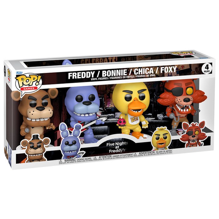 Funko Pops Fnaf 4 Pack DS Modellismo Funko Pops Fnaf 4 Pack