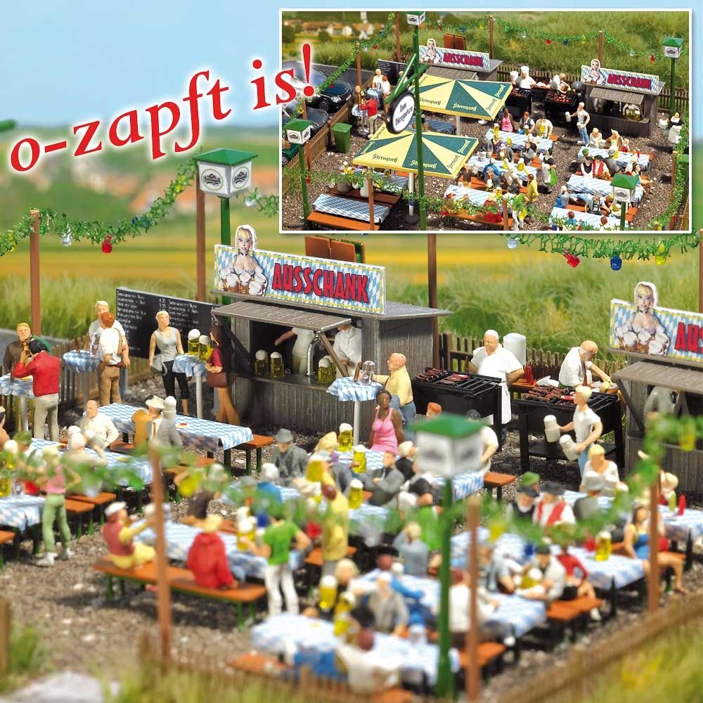 Giardino della birra Scala H0 DS Modellismo Giardino della birra scala H0 Busch