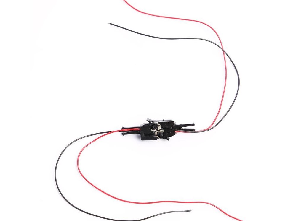 Gancio corto H0, con conduzione di corrente DS Modellismo Gancio corto H0, conduzione scala H0