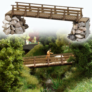 Ponte di legno scala H0 Busch