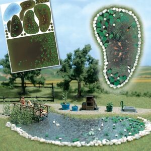Laghetto da giardino Set scala H0 Busch
