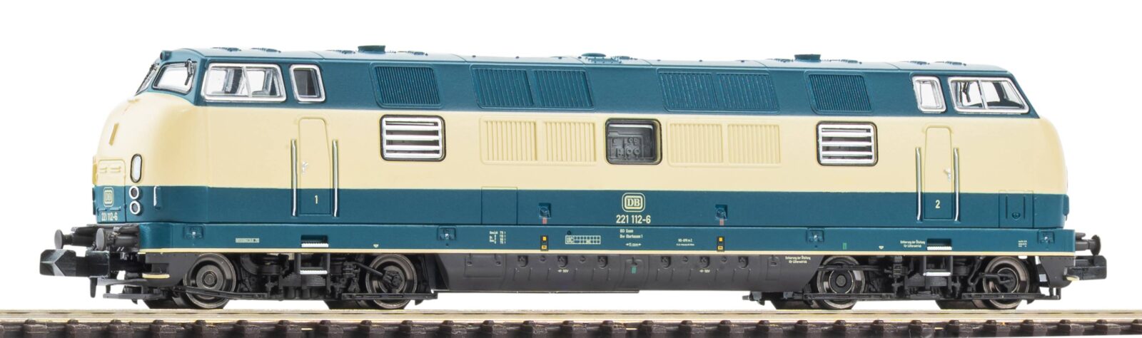 Locomotiva Diesel / Sound BR 221 blau beige DB Epoca IV Scala N DS Modellismo Locomotiva Diesel / Sound BR 221 scala N