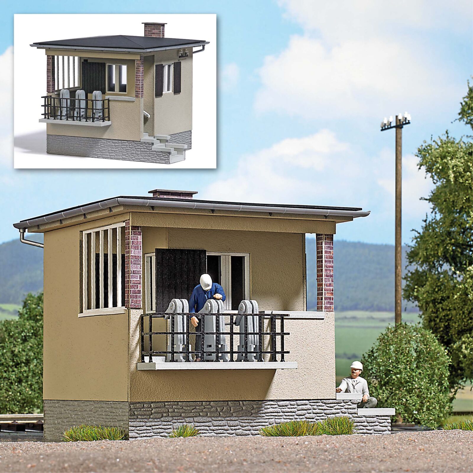Posto di sbarramento DS Modellismo Posto di sbarramento scala 1:43 Busch