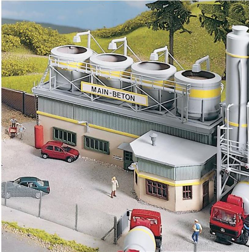 Edificio di miscelazione cemento Scala H0 DS Modellismo Edificio di miscelazione cemento scala H0