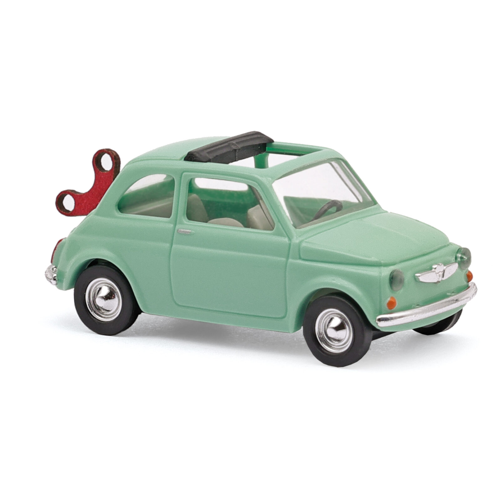 Fiat 500 con chiave a molla Scala H0 DS Modellismo Fiat 500 chiave a molla scala H0 Busch