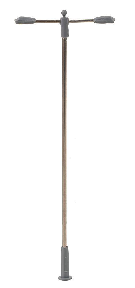 Lampione stradale a LED a due braccia - Bianco freddo Scala H0 DS Modellismo Lampione stradale a LED a due scala H0