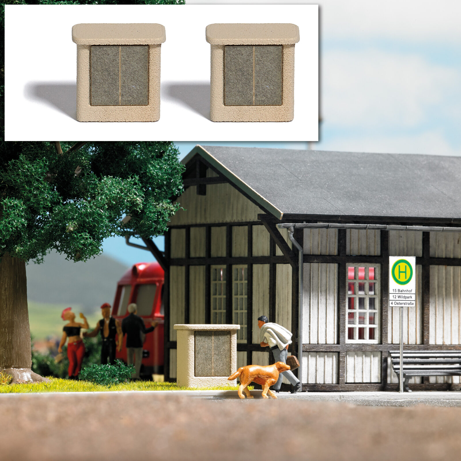 M-Set:Scatole di distribuzione Scala H0 DS Modellismo M-Set:Scatole di distribuzione scala H0
