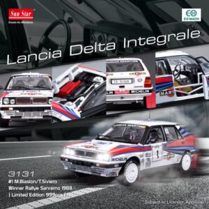 Lancia Delta Integrale #1 Rally scala 1:18