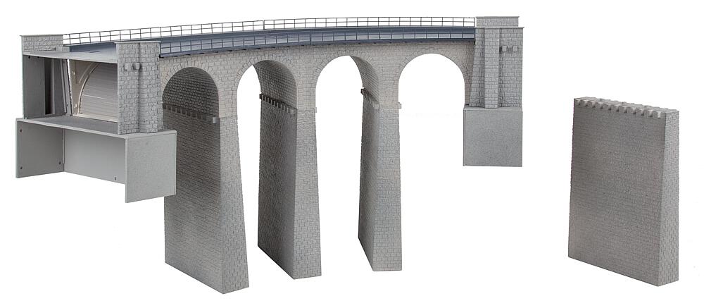 Set di viadotti a 2 binari - Curvo Scala H0 DS Modellismo Set di viadotti a 2 binari Curvo scala H0