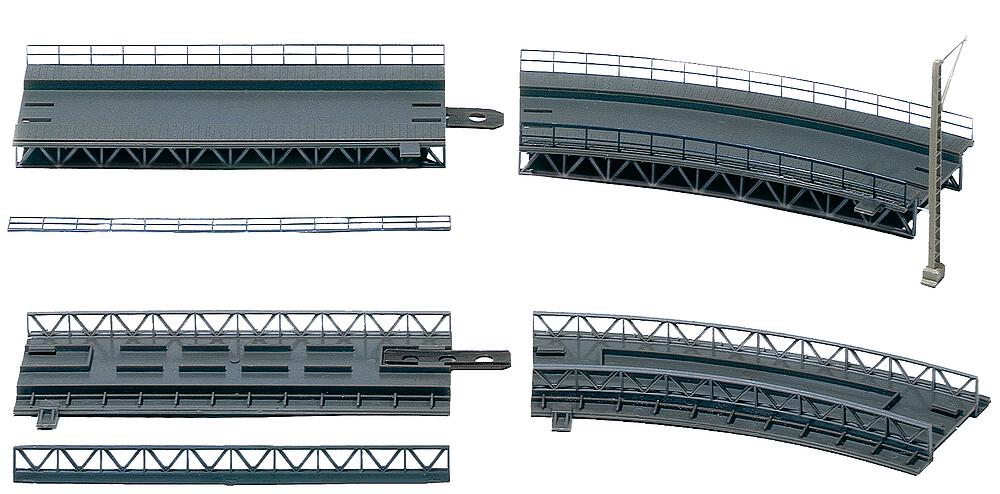 Set ponte di salita e discesa Scala H0 DS Modellismo Set ponte di salita e discesa scala H0