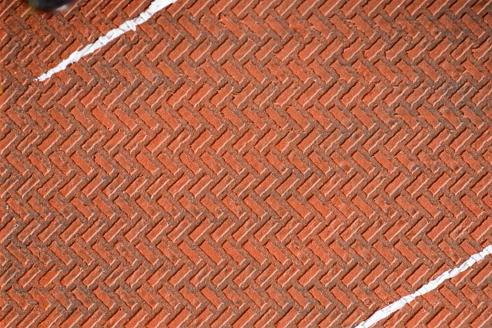 Pellicola PREMIUM Pavimentazione in clinker, rosso Scala H0 DS Modellismo Pellicola PREMIUM Pavimentazione scala H0