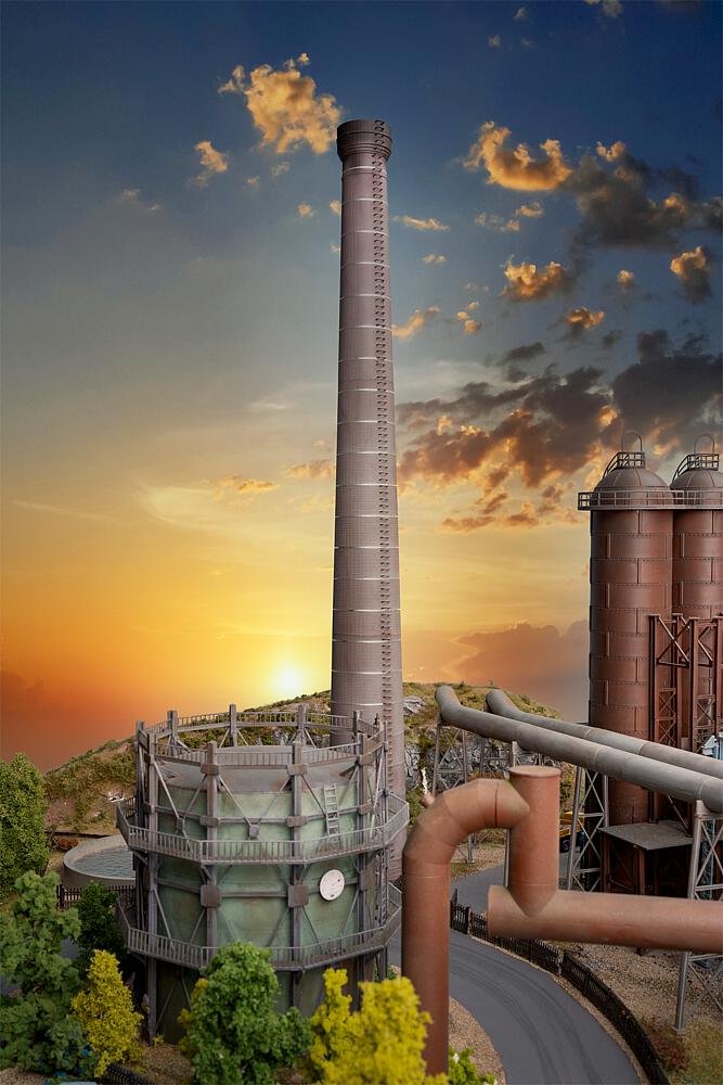 Grande Ciminiera Industriale Scala H0 DS Modellismo Grande Ciminiera Industriale scala H0 Faller