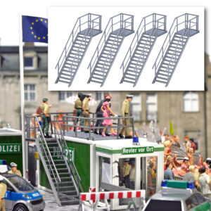 M-Set 4 scale in metallo scala H0 Busch