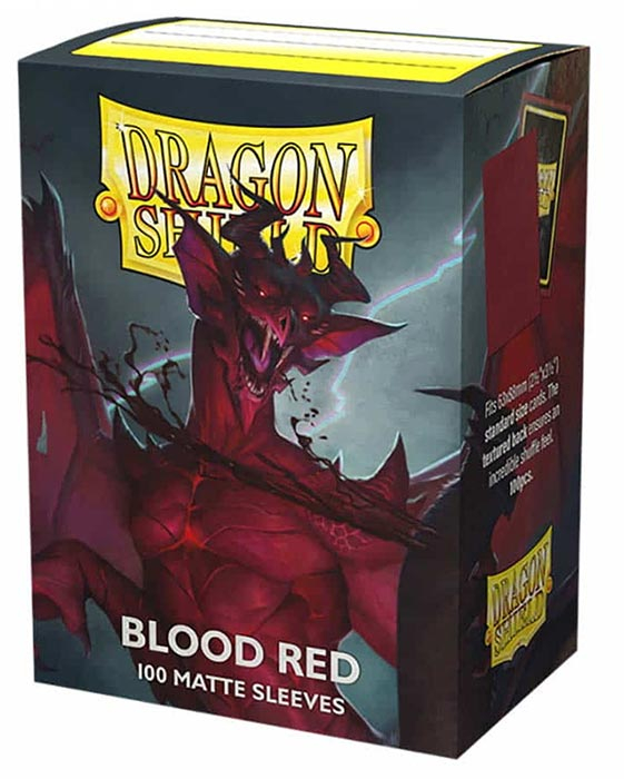 Dragon Shield Bustine Standard Matte Blood Red 100pz DS Modellismo Dragon Shield Bustine Standard Matte Blood