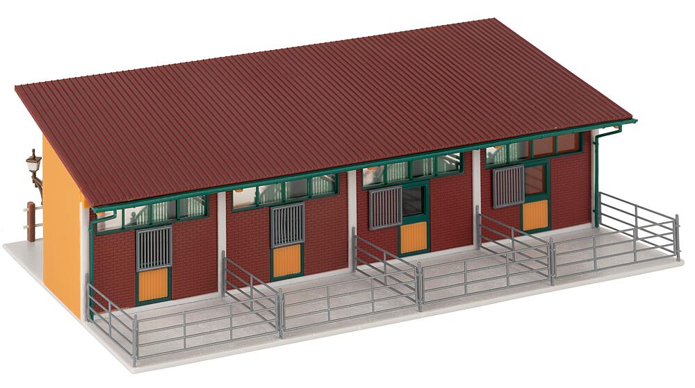 Stalle con 4 cavalli Scala H0 DS Modellismo Stalle 4 cavalli scala H0 Faller