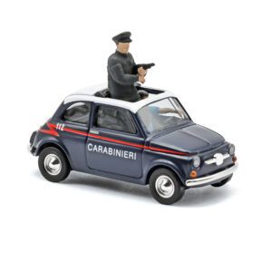 Fiat 500 Carabinieri 2 Poliziotti scala H0